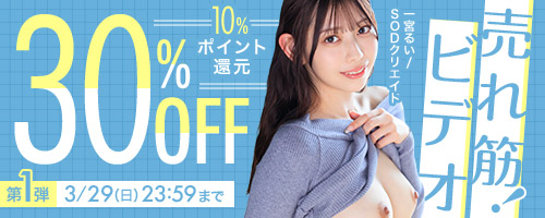 売れ筋！ビデオ30％OFF第1弾